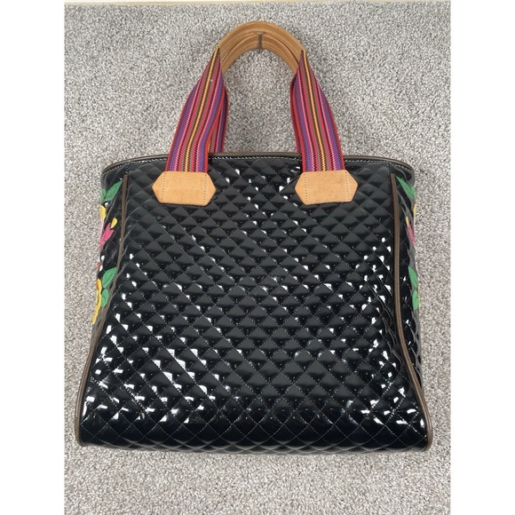 Consuela La Reina Classic Tote with Floral Embroidery and Multicolor Straps - Picture 5 of 16